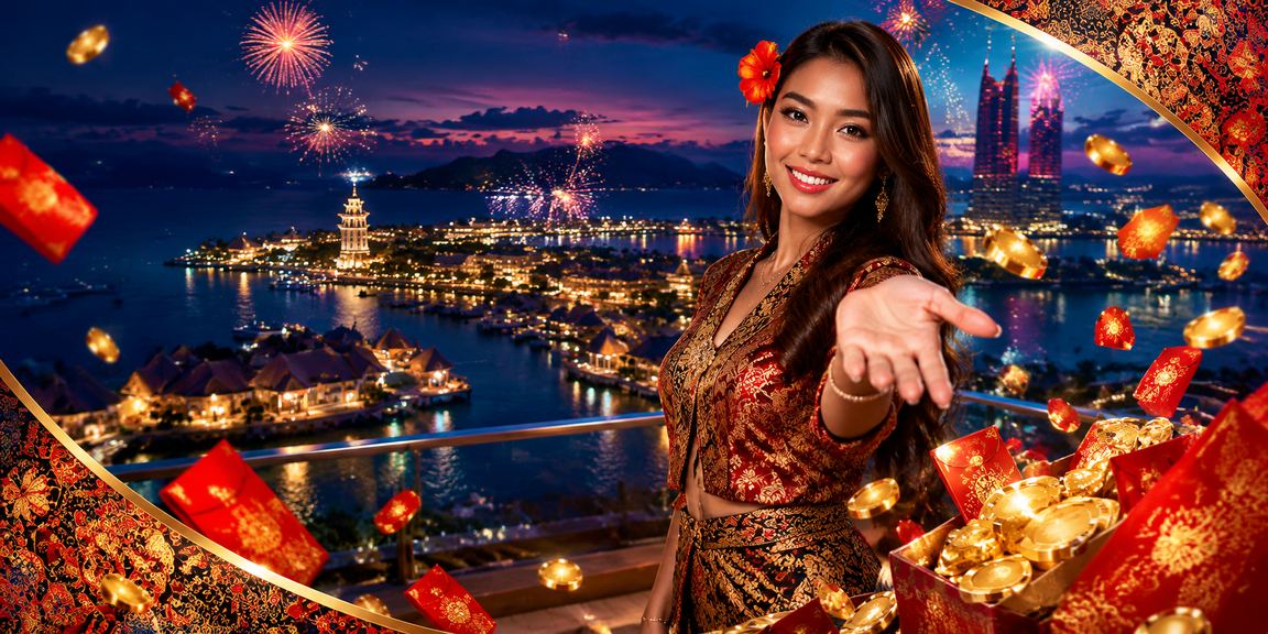 Bonus sampul merah tema batik Terengganu untuk jackpot musim perayaan